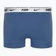 Чоловічі труси-боксери Nike Everyday Cotton Stretch Trunk 3 пари зоряний синій / сірий вовк / чорний білий 3