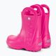 Crocs Handle Rain Boot Kids цукерково-рожеві веллінги 3
