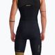 Чоловічий триатлонний костюм 2XU Light Speed Front Zip чорний/золотий 2