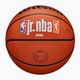 М'яч баскетбольний Wilson NBA JR Fam Logo Authentic Outdoor brown розмір 7 5