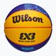 М'яч баскетбольний дитячий Wilson Fiba 3X3 Mini Paris 2004 blue/yellow розмір 3