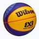 М'яч баскетбольний дитячий Wilson Fiba 3X3 Mini Paris 2004 blue/yellow розмір 3 2