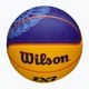 М'яч баскетбольний дитячий Wilson Fiba 3X3 Mini Paris 2004 blue/yellow розмір 3 4