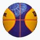 М'яч баскетбольний дитячий Wilson Fiba 3X3 Mini Paris 2004 blue/yellow розмір 3 6