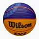 М'яч баскетбольний Wilson Fiba 3x3 Game Ball Paris Retail 2024 blue/yellow розмір 6 4