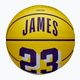 М'яч баскетбольний дитячий Wilson NBA Player Icon Mini Lebron yellow розмір 3
