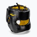 Шолом боксерський чоловічий  EVERLAST Elite Lea Headgear чорний EV 720
