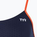 Купальник суцільний жіночий TYR Hexa Cutoutfit navy/orange 3
