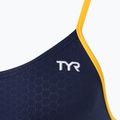 Купальник суцільний жіночий TYR Hexa Cutoutfit navy/gold 3