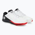 Кросівкі тенісні чоловічі Wilson Rush Pro Ace white/red/poppy red 4