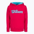 Кофта тенісна дитяча Wilson Script Cotton PO Hoody рожева WRA769221