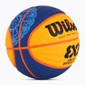 М'яч баскетбольний Wilson Fiba 3x3 Game Ball Paris Retail 2024 blue/yellow розмір 6 2