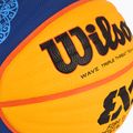 М'яч баскетбольний Wilson Fiba 3x3 Game Ball Paris Retail 2024 blue/yellow розмір 6 3