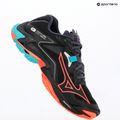 Кросівки волейбольні Mizuno Wave Lightning Z8 black/neon flame/peacock blue 9