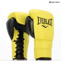Боксерські рукавички Everlast Powerlock 2 Laced Pro Training неоново-жовті 14
