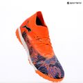 Кросівки футбольні дитячі PUMA Future 8 Match Creativity TT orange poppy/black/dark amethyst/electric peppermint 9