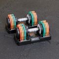 Комплект гантелей регульованих TREXO 2 x 10 кг multicolor 8