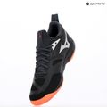 Кросівки волейбольні Mizuno Wave Dimension black/neon flame/peacock blue 9