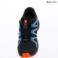 Кросівки для бігу дитячі Salomon Speedcross Waterproof dark navy/dark blue/red orange 10