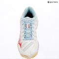 Кросівки волейбольні жіночі Mizuno Wave Voltage 2 white/calypso coral/pale banan 9