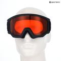Окуляри гірськолижні UVEX Athletic LGL black matt/orange/clear 10