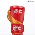 Високоточні тренувальні шкіряні боксерські рукавички Cleto Reyes червоні/золоті 3