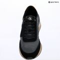 Взуття чоловіче Calvin Klein HM0HM02212 Retro Runner Bans Leather Suede black/iron gate/amber gold 9