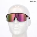 Окуляри сонцезахисні UVEX Ramp burgundy matt/mirror rose 7