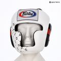 Боксерський шолом Fairtex Super Sparring білий/чорний 6