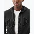 Кофта чоловіча GAP Heritage French Terry Fullzip Logo charcoal heather grey 4