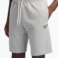Шорти для тренувань чоловічі Reebok Identity Small Logo Fleece medium grey heather/vector red 4