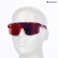 Окуляри сонцезахисні Red Bull SPECT Dakota matt blue-burgundy pattern/smoke red-purple mirror 7