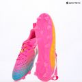 Кросівки футбольні дитячі PUMA Future 9 Play FG/AG Jr poison pink/puma wht/sun stream/bright aqua/puma blk 14