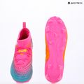 Кросівки футбольні дитячі PUMA Future 9 Match FG/AG Jr poison pink/puma wht/sun stream/bright aqua/puma blk 15