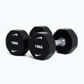 Хромована гантель Nike Strength Pro Urethane Dumbbell 12 kg black/white 5