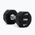 Хромована гантель Nike Strength Pro Urethane Dumbbell 12 kg black/white 6