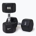 Гантель гумований Nike Strength Hex Dumbbell 20 kg black/white