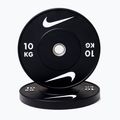 Диск Nike Strength Rubber Bumper Plates 10 кг black/white