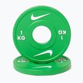 Обтяжувач Nike Strength Change Plates 2 x 1 kg green/white