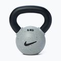 Гиря Nike Strength Rubber Coated 6 кг smoke grey
