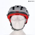 Шолом велосипедний Bell 4Forty Integrated MIPS matte gloss gray/crimson 6