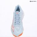 Кросівки волейбольні жіночі Mizuno Wave Lightning Elite blue finch/white/lava orange 9