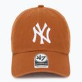 Кепка 47 Brand MLB New York Yankees CLEAN UP burnt orange 2