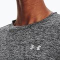 Жіночий тренувальний лонгслів Under Armour Tech Crew Twist чорний/металік сріблястий 3