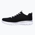 Кросівки жіночі SKECHERS Graceful Get Connected black/white 9