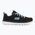 Жіночі тренувальні кросівки SKECHERS Graceful Get Connected чорні/бірюзові 2
