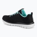 Жіночі тренувальні кросівки SKECHERS Graceful Get Connected чорні/бірюзові 3