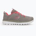 Кросівки жіночі SKECHERS Graceful Get Connected gray/coral 2
