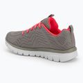 Кросівки жіночі SKECHERS Graceful Get Connected gray/coral 3