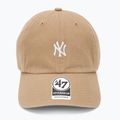 Кепка 47 Brand MLB New York Yankees Base Runner CLEAN UP khaki 2